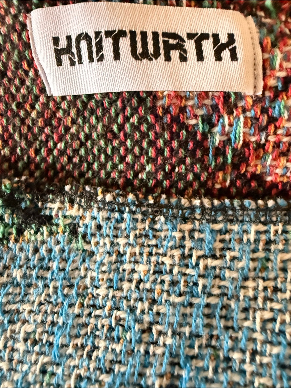 Knitwrth/Beatles Woven Tapestry Sweater – fits like Men’s Medium (No Size Tag) - Picture 3 of 3